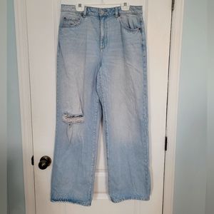 Garage wide leg jeans